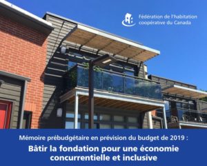Dans son mémoire prébudgétaire, la FHCC demande 50 millions de dollars en terrains fédéraux pour bâtir des coopératives